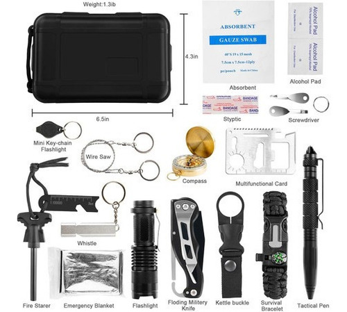 Kit De Emergência, Sobrevivência Multifuncional Ao Ar Livre