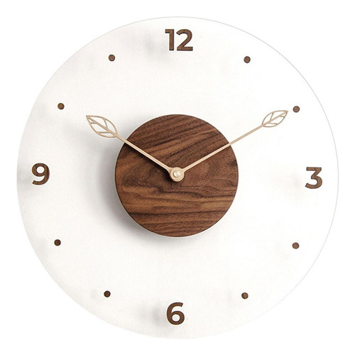 D Reloj De Pared Redondo De Madera, Reloj De Pared Grande,