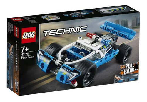 Lego Technic Perseguição Policial 42091 - Azul/preto - Novo