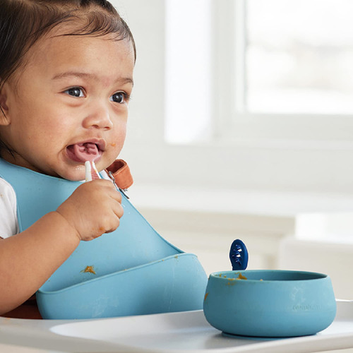 Set Autoalimentación Con Ventosa Bebés 100% Silicona, 4ud