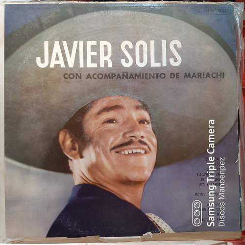 Vinilo Javier Solis Con Acompañamiento De Mariachis M5