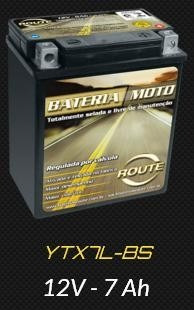 Bateria Route Moto Honda Cb 250 Nighthawk 1991/2006 Ytx7l-bs