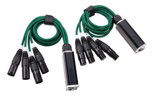 1 Par Xlr/dmx De 4 Canales Y 3 Pines A Ethercon Rj45 Etherne