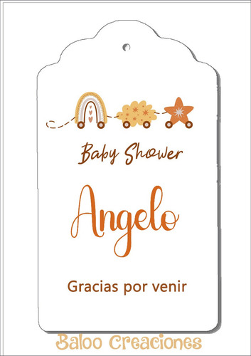 Imagen 1 de 8 de Tags Etiquetas Personalizadas Arcoiris X10