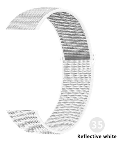 Pulseira Naylon Loop Compativel Apple/iwo 42/44mm R-white