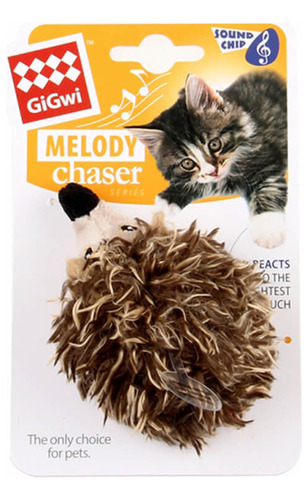 Juguete Para Gatos Erizo Melody Chaser Con Sonido Gigwy