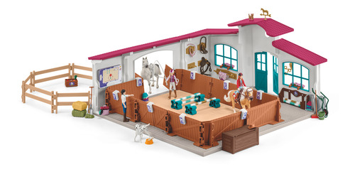 Set Figura Picadero Cubierto Caminador Caballos Schleich Tx