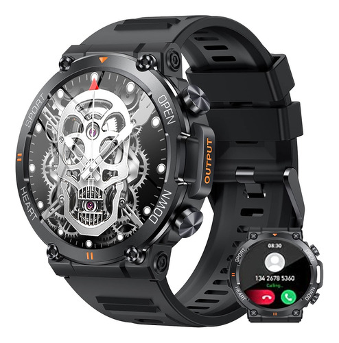 Reloj Inteligente Militar Bluetooth Dial Call Para Hombres