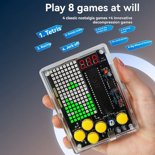 Consola De Juegos Diy Game Kit Con Electro De Voz
