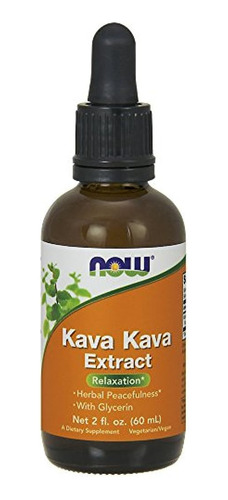 Now Suplementos, Extracto Líquido De Kava Kava Con Glicerina