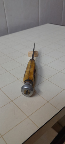 Antiguo Cuchillo Bowie Solingen Pequeño Beige (Usado)