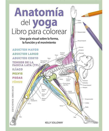 Libro Anatomia Del Yoga. Libro Para Colorear. Envio Gr /247