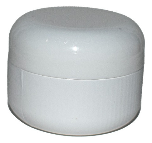 500 Frasco Tarro Pomadero 50 Ml Gr Plástico Blanco Estetico