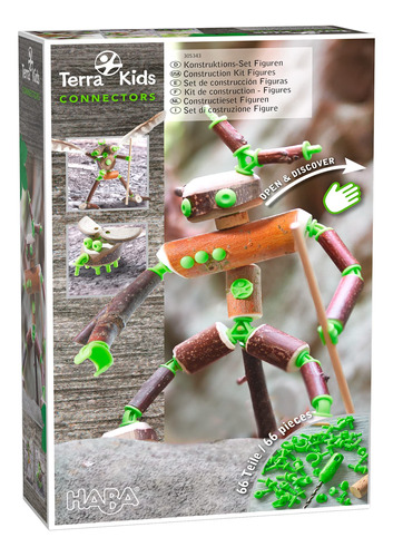 Haba Terra Kids Connectors - Juego De 66 Piezas Con Conecto.