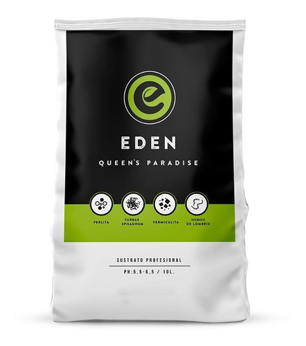 Sustrato Profesional Eden 10 Litros Tierra Fértil Cultivo