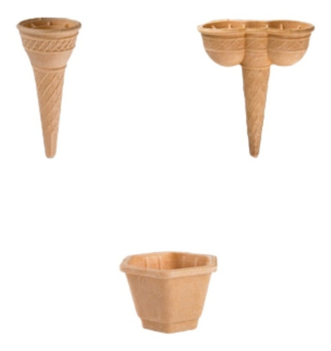Imagen 1 de 5 de Combo Cucurucho Cono 70 Y Doble Taza 90hexa A R 7 Cajas