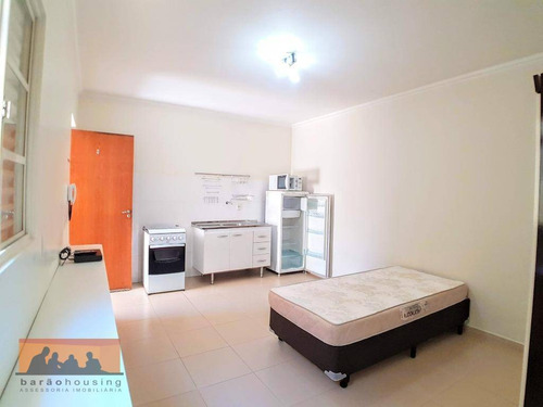 Kitnet Com 1 Dormitório Para Alugar, 25 M² Por R$ 1.200,00/mês - Cidade Universitária - Campinas/sp - Kn0827