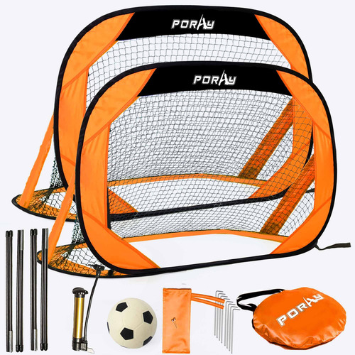 Red De Fútbol Portátil Para Entrenamiento Set De 2 Fácil D