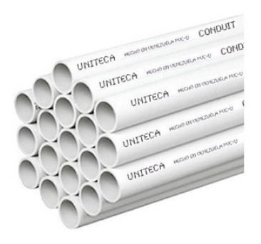 Tubería Pvc 3/4  Uniteca (kit De 5 Unidades)