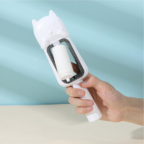 Escova Removedora De Pelos Gato Pets 4 Em 1 Kapbom Branco