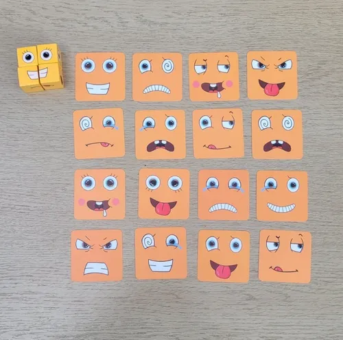 Juego De Caritas. Juegos De Expresiones. Emojis. Emociones