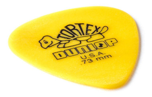 Uñetas Jim Dunlop 418p 0.73 Tortex Std Pack X 12 Color Amarillo Tamaño Mediano