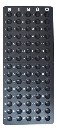 Juego De Bingo Deluxe Yuanhe Con 75 Bolas De Colores Y 100 C