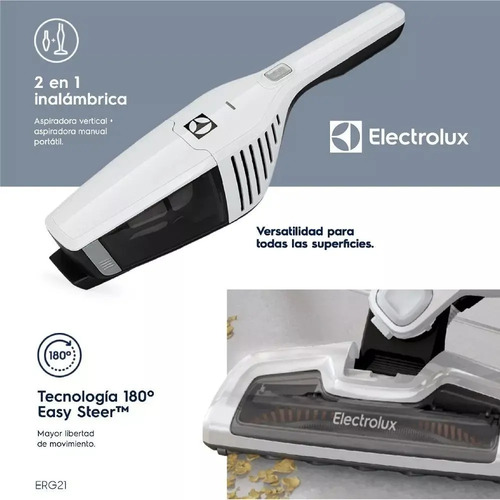 Aspiradora Inalámbrica Electrolux Erg21 Ergorápido 2en1 60w | Envío gratis