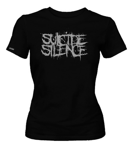 Camiseta Estampada Suicide Silence Logo Metal Rock Banda Dbo