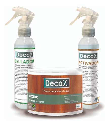 Decox | Kit Completo 4m2 | Pintura Óxido De Hierro Natural 