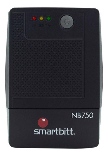 No Break Smartbitt 750 Va / 375 W Negro Ups Sbnb750