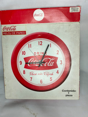 Reloj De Pared Coca Cola Musical 