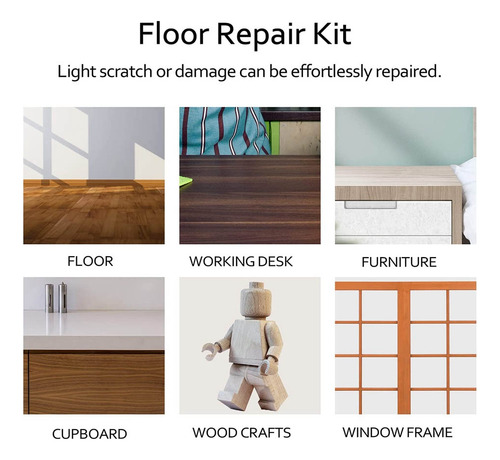 Kit De Reparación De Arañazos Para Muebles De Piso De Madera
