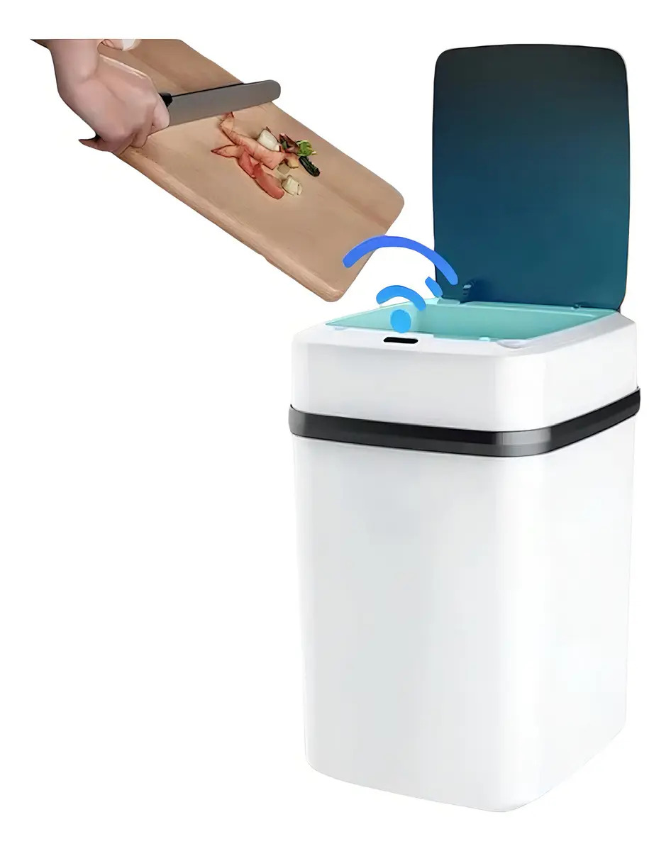 Bote Basura Inteligente Con Sensor Papelera Automática