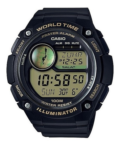 Reloj Casio Digital Caballero Alarma Crono Luz Mod Cpa-100-9