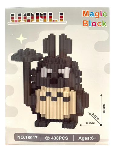 Rompecabezas 3d Mini Magic Blocks Bloques Armables Totoro