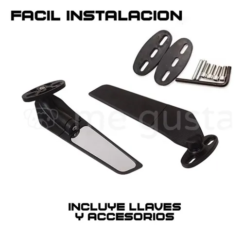 Espejos Alerón Móviles Moto Carenada, Max Protaper.