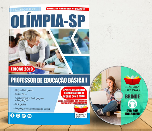 Apostila Olímpia Sp Professor De Educação Básica I Concurso
