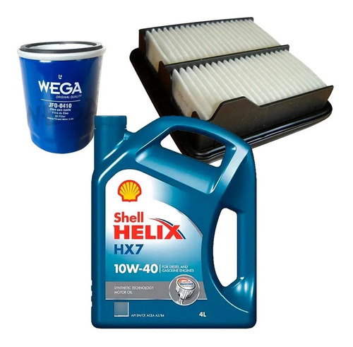 Kit Filtros + Aceite Shell Helix Hx7 10w40 Honda City 1.5