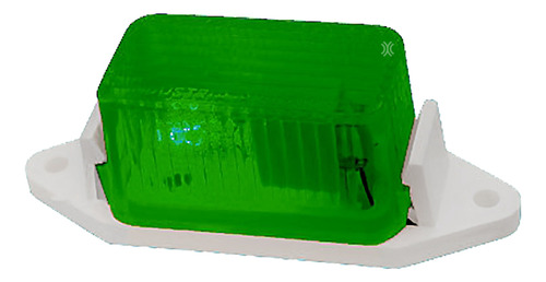 Faro Posicion Rectangular Verde Camion Acoplado Baiml