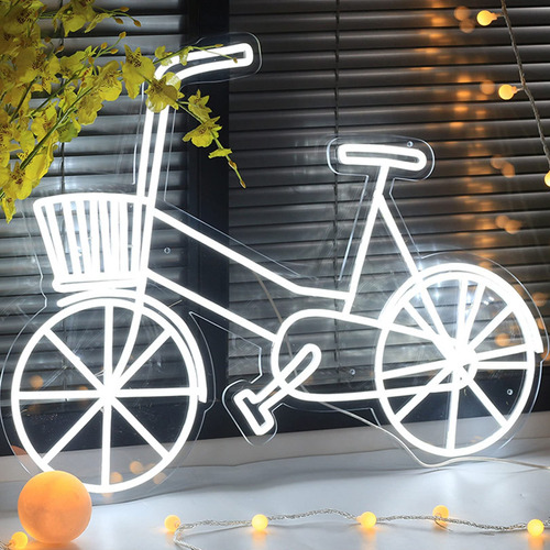 Vsgotber Lampara Pared Interior Letrero Neon Led Bicicleta