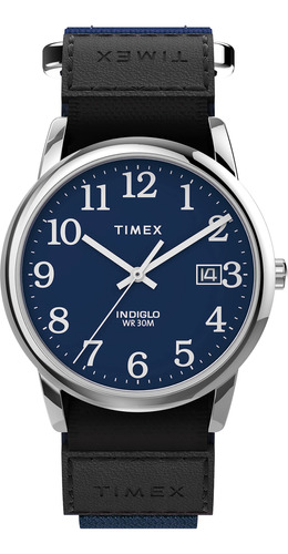 Timex Easy Reader - Reloj De 1.378 In Con Correa De Cierre .