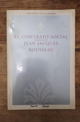 Libro El Contrato Social De Jean Jacques Rousseau - L(9)