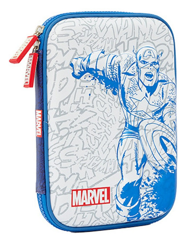 Cartuchera Escolar Marvel Capitán América 1 Piso Avengers