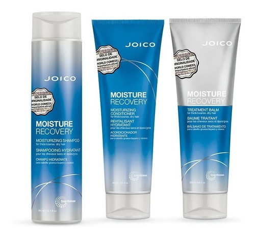 Joico Moisture Recovery Kit Shampoo Cond E Baume C/ Selo