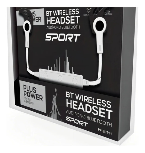 Audífonos Bluetooth Plus Power Pp-ebt11 - Sonido Increíble Blanco