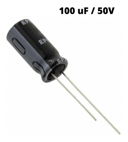 Capacitor Eletrolítico 100uf / 50v - 5 Peças