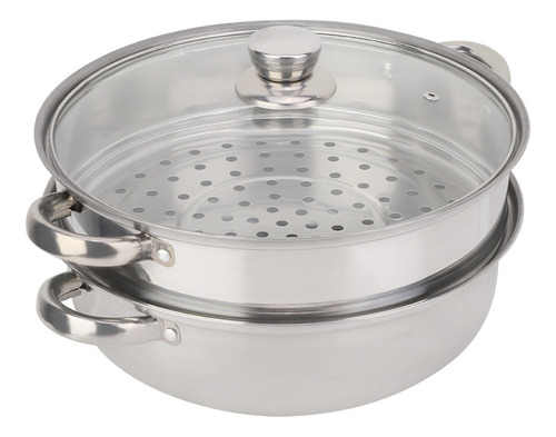 Panela De Aço Inoxidável Steamer De 27 Cm/11 Polegadas, Pane