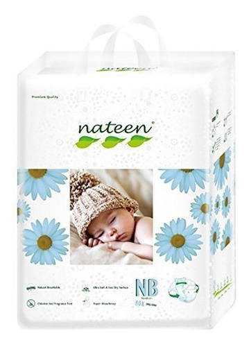 Pañal Ecológico Premium Flexible  Nateen 20 Unidades Newborn