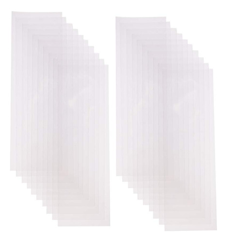 200pcs 3x9 Pulgadas Clear Top Open Long Flat Plastic Ce...